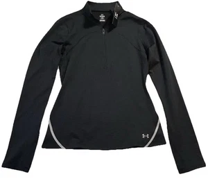 Pullover negro Under Armour Vanish CW 1/2 cremallera para mujer talla mediana (B6) - Imagen 1 de 7