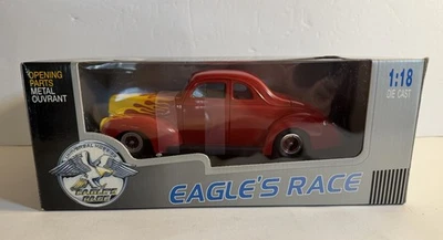 UNIVERSAL HOBBIES EAGLE'S RACE 1940 FORD DELUXE COUPE 1/18 SCALE DIECAST MODEL - Image 1 of 4