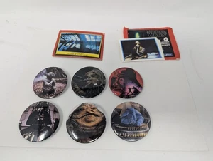Star Wars Pin Back Buttons Lot of 6, Vintage - Picture 1 of 3