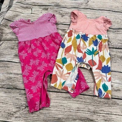 Lote de 2 mamelucos manga corta colección té talla 3-6 Foto 1 de 4