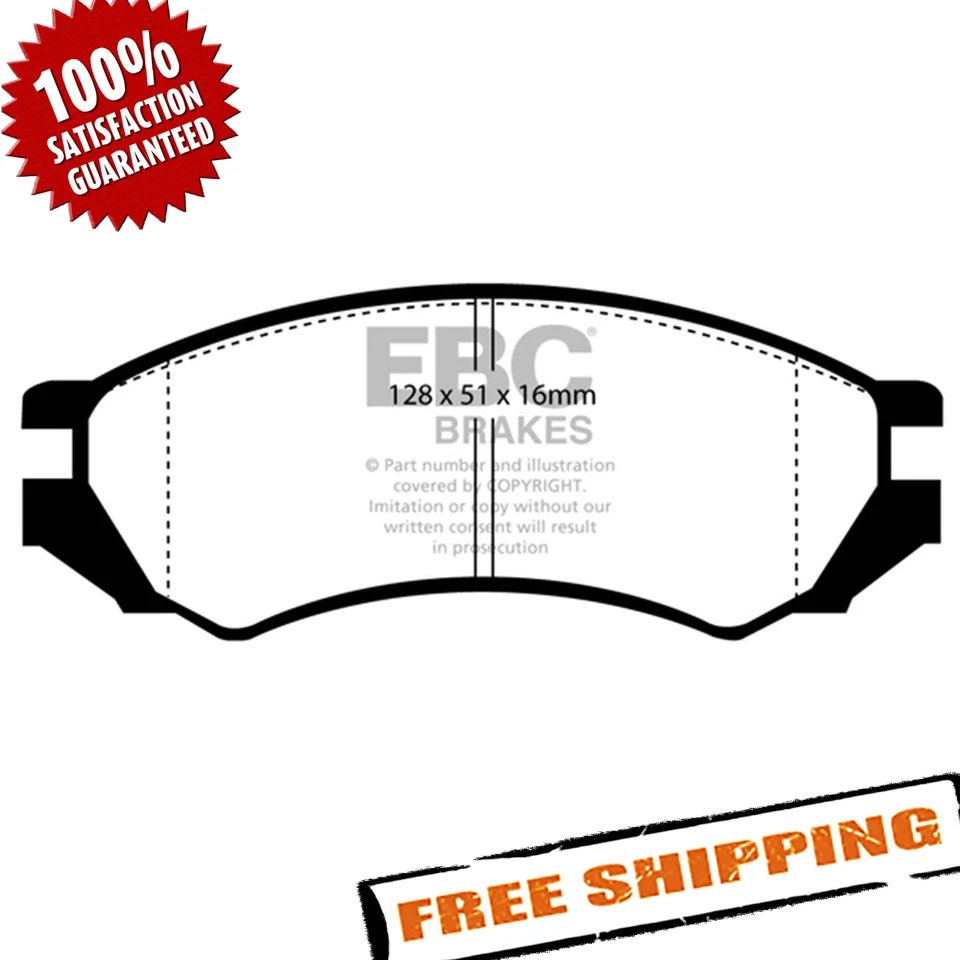 Передние тормозные колодки EBC DP4839R Yellowstuff для Nissan Sentra 1991-1994 годов выпуска - Изображение 1 из 4