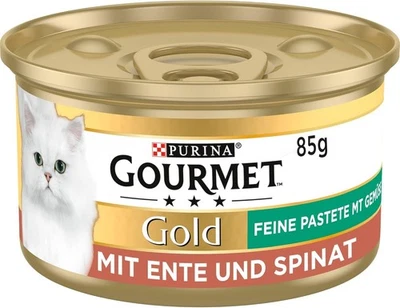 PURINA GOURMET Gold Feine Pastete mit Gemüse Katzenfutter Nass 12er Pack 12x85 g - Bild 1 von 4
