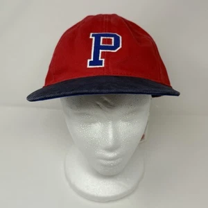 NUEVO CON ETIQUETAS Polo Ralph Lauren Rojo Polo Logo Parche Sarga Gorra de Béisbol Cuero Correa Trasera - Imagen 1 de 9