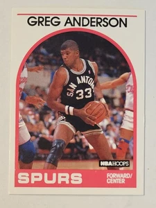 GREG "CADILLAC" ANDERSON 1989-90 NBA Hoops #7 Spurs All-Rookie - Picture 1 of 3