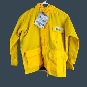High Seas Foul Weather Gear Yellow Rain Jacket L - Picture 1 of 6