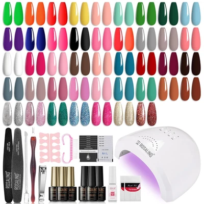 Rosalind UV Nagellack Set 43 Farben 48W Lampe Gelnägel Nagelstudio - Bild 1 von 4