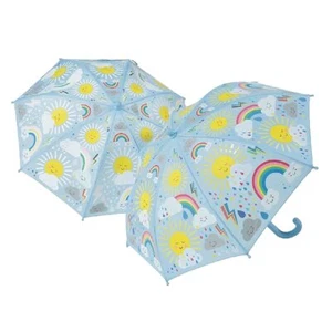 Floss & Rock 43P6403 Sun and Clouds Color Changing Kids Umbrella, 25.98-inch - Picture 1 of 2