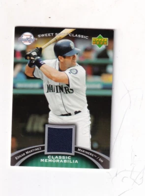 2007 EDGAR MARTINEZ UPPER DECK SWEET SPOT  GU JERSEY  RELIC SEATTLE MARINERS - Image 1 of 2