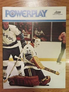HOUSTON AEROS vs CINCINNATI STINGERS 1975-76 WHA Program GORDIE HOWE RON GRAHME - Picture 1 of 6
