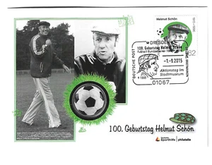 Numisbrief Deutschland 2 Euro Helmut Schön Fußball 2015 - Bild 1 von 1