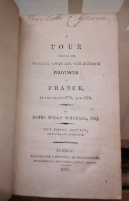 1775-76 TOUR THROUGH THE WESTERN SOUTHERN AND INTERIOR PROVINCES OF FRANCE 1807 - Image 1 of 4
