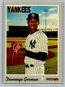 2019 Topps Heritage #664 Domingo German New York Yankees Baseball Card - Picture 1 of 2