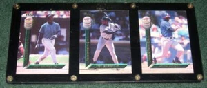 Ken Griffey Jr., Ken Griffey Sr, Craig Griffey - 3 Signature Flip Cards - Picture 1 of 1