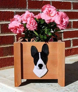 Basenji Übertopf Blumentopf schwarz weiß - Bild 1 von 1