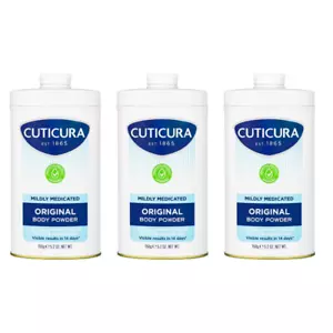 Cuticura Mildly Medicated Talcum Powder, Body Powder 150g x 3 - Picture 1 of 4