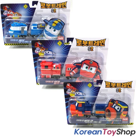 Robot Trains Kay Alf Victor Deluxe Diecast Plastic 3 pcs Set  Mini Toy Season 2 Cover