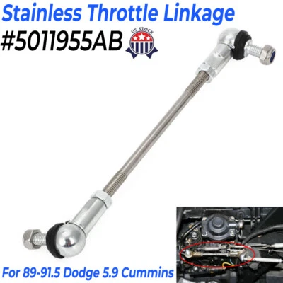 Throttle Linkage For Dodge 5.9 Cummins 1989-1991.5 D350 D250 W350 W250 5.9L Base - Image 1 of 4