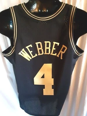 Camiseta deportiva Mitchell & Ness Swingman de Chris Webber #4 de los Golden State Warriors para hombre  Foto 1 de 4