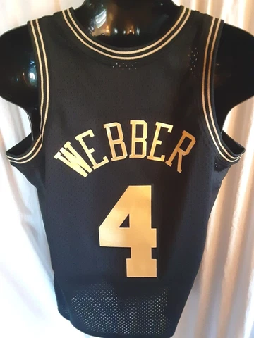 Golden State Warriors Chris Webber #4 Men's Mitchell & Ness Swingman Jersey Cover