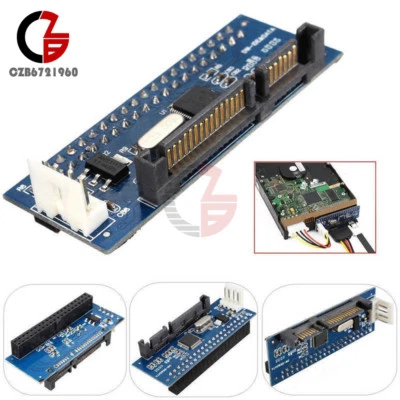 Converter 40-Pin IDE Female SATA to 22-Pin Male adapter PATA SATA Card - Image 1 of 4