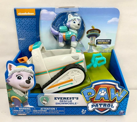NEW Paw Patrol Everest's Rescue Snowmobile Toy Vehicle and Figure Cover