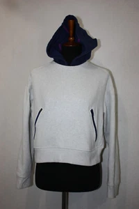 Athleta Girl x Simone Biles Sz XL 14 Light Gray Pullover Hoodie Zip Pockets - Picture 1 of 7