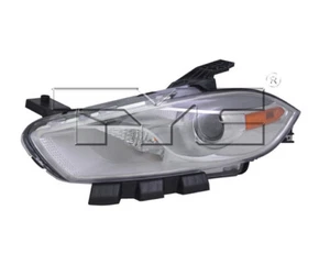 TYC Left Driver Side Halogen Chrome Headlight for Dodge Dart 2013-2015 - Picture 1 of 3