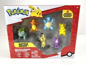 Pokemon Battle Figure 6 Pack Features 2”Pikachu, Squirtle, Charmander NEW IN BOX - Picture 1 of 16