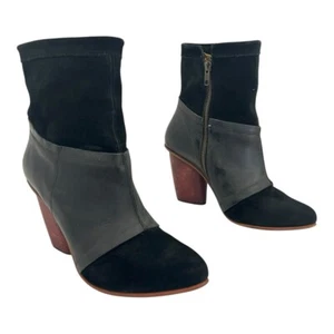 J Shoes Anthropologie taglia 9 Julianne stivali neri in pelle scamosciata - Foto 1 di 8