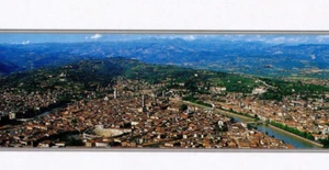 Verona Italy aerial view 8.5x4" Postcard Big Large Panoramic - Picture 1 of 3