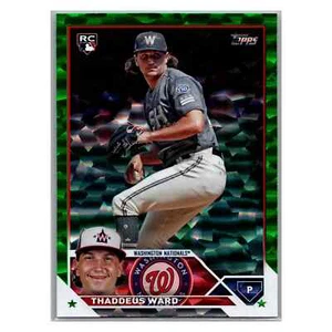 Carta Baseball Rookie | US111 Thaddeus Ward Green Foil #/499 - Aggiornamento Topps 2023 - Foto 1 di 2