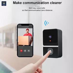 Smart Wireless WiFi Video Doorbell Phone Door Ring Intercom Security Camera Bell - Picture 1 of 12