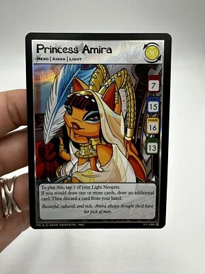 Neopets TCG - Princess Amira 25/200 - UR FOIL - The Lost Desert 2005 - Image 1 of 4