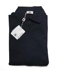 Kired $425 NWT Navy Blue Crepe Cotton Slim Fit Button Up Shirt (50 eu) M US