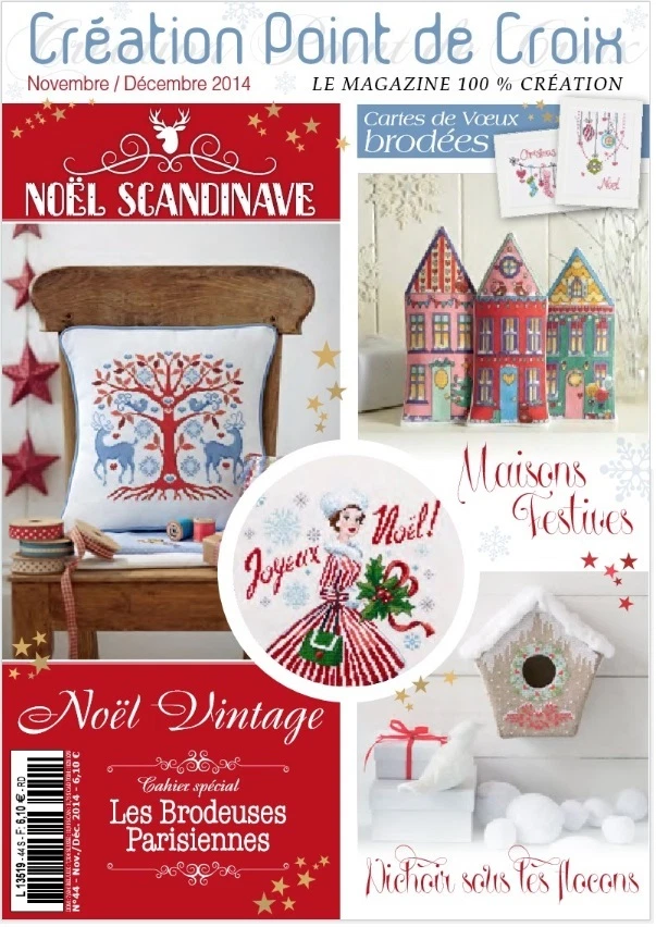 French cross stitch magazine Creation point de croix No.44 - Image 1 of 1
