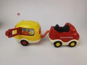 Vtech Toot Toot Vehicles Drivers Convertible Car and Caravan Lights and Sound - Picture 1 of 17