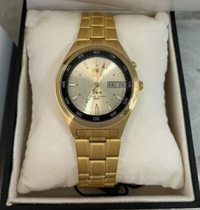Orient 3 Stars Automatic Gold Tone Stainless Steel Gent's Watch BE5U1001C6 - Picture 1 of 10
