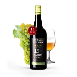 HM Borges, Madeira Wein, 15 Years, dry, sercial, 0,75l - Bild 1 von 5