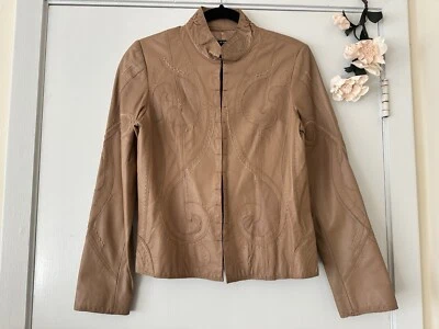 Black Rivet Real Leather Gray Moto zip Jacket  Womens Size XS - Image 1 of 4