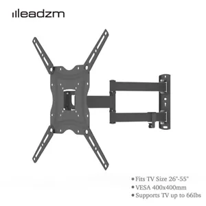 Adjustable TV Wall Mount Bracket 26 to 55 Inch Swivel with Level Tool - Picture 1 of 12