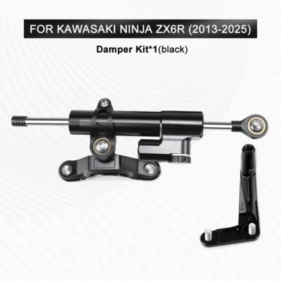 Kit de amortiguador de dirección para Kawasaki Ninja ZX-6R edición ZX-6R KRT soporte amortiguador  Foto 1 de 4