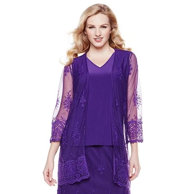 Antthony "Mia" Embroidered Cardigan and Tank 263857 (Small)* - Image 1 of 3