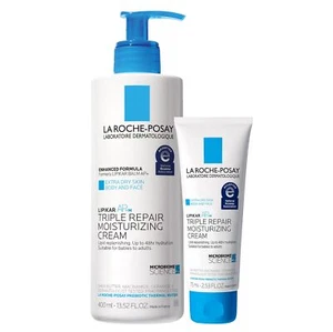 Lipikar Daily Repair Moisturizing Lotion Set Full & Travel Size for Dry Skin - Picture 1 of 6