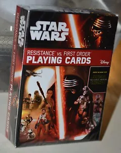 Star Wars The Force Awakens Resistance vs First Order Playing Cards NEW - Picture 1 of 2