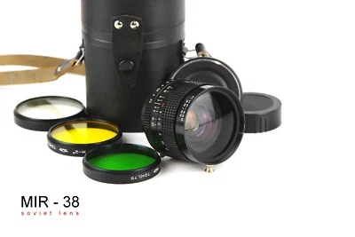 Soviet lens MIR - 38V (f 3.5/65mm) lens Long focal Mount Bayonet C SALUT,KIEV 88 - Image 1 of 4