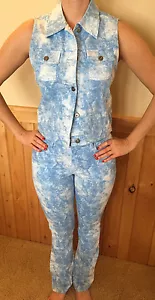 Chaleco para mujer GUESS JEANS azul claro nube talla pequeña NUEVO - Imagen 1 de 6