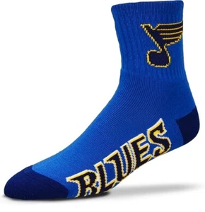 St Louis Blues Socks 501 Crew Mens Size Large 10-13 Ankle Sports Blue Hockey NHL - Picture 1 of 1