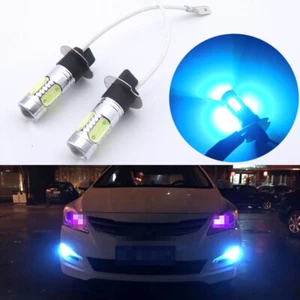 2x H3 Ice Blue LED Fog Light Bulbs Car Truck Fog Driving Lamp DRL Conversion Kit - Picture 1 of 10