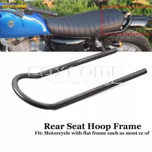 1" Tube Rear Seat Loop Frame Hoop for Honda Suzuki Yamaha Kawasaki Cafe Racer - Picture 1 of 7