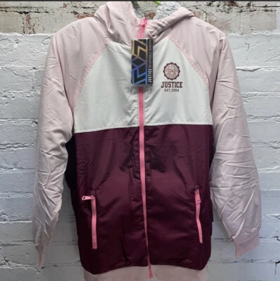 Casaco Sherpa Justice reversível feminino tamanho 14 - Imagem 1 de 4